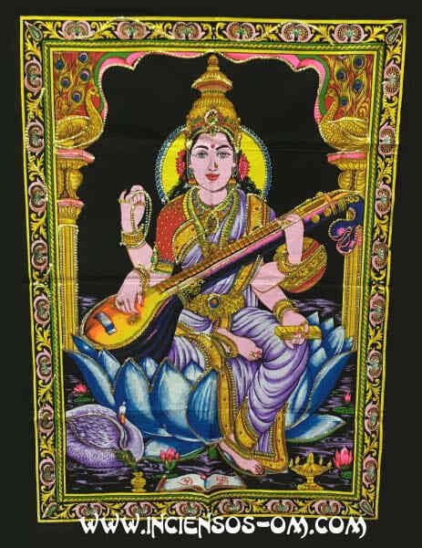 Saraswati Diosa de los Estudios 1.05 x 70 cm